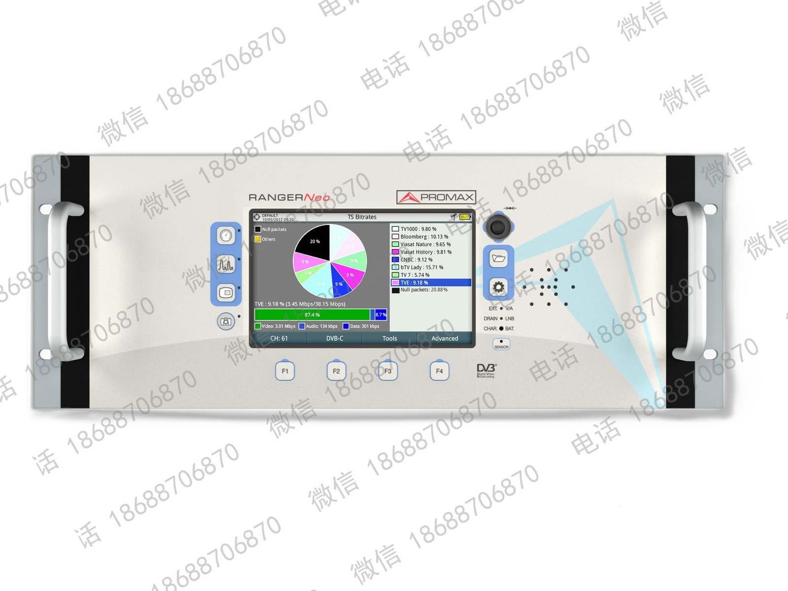 PROMAX RANGERNeo Rack 2: Rack-mountable TV signal and spectrum analyzer (professional class) - Image 2