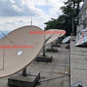 华达2.4米玻璃钢卫星天线参数焦距热浸镀锌天线图片价格