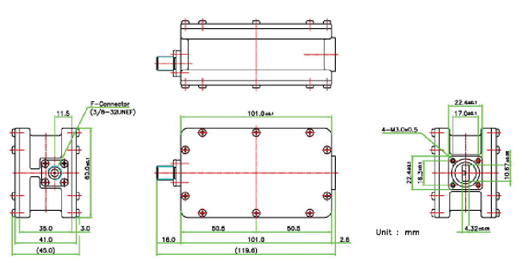 Norsat 9500HTABCN 9000 Ka-Band Triple Band LNB - Image 2