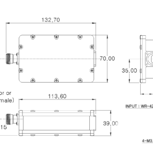 Norsat 9016XBC-3N 9000X-3 Dual-Band Ka-Band EXT REF LNB