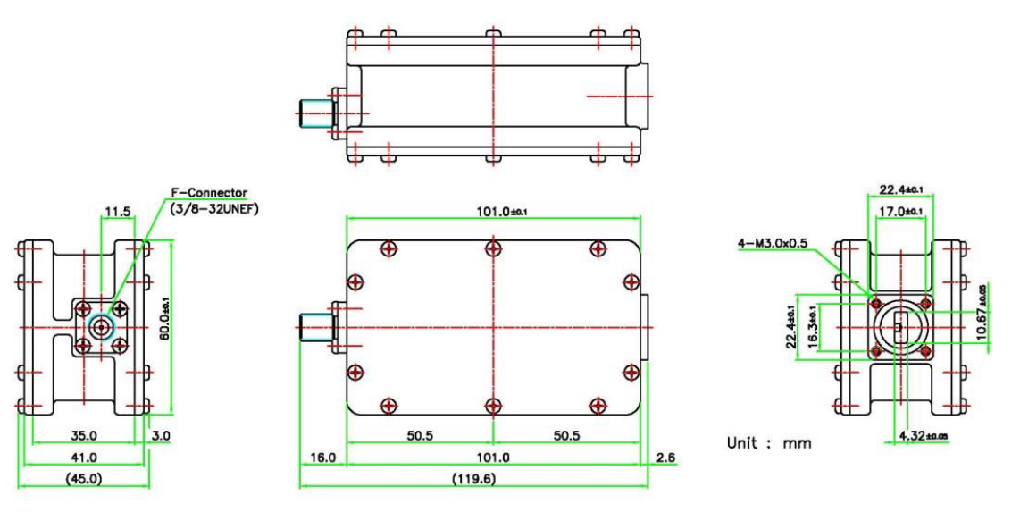 Norsat 9000XICDN 9000 Dual-Band Ka-Band Ext REF LNB - Image 2