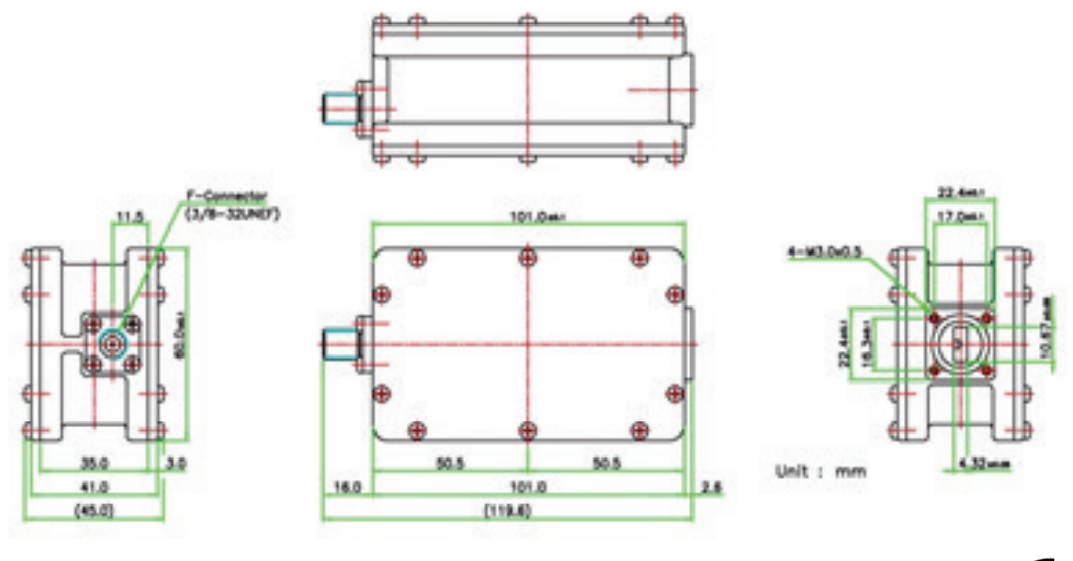 Norsat 9000 Series 9500HB-4 Ka-Band Single-Band LNB - Image 8