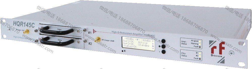 RF-Design HQR145C 1+1 redundant L-Band / ext. L-Band Amplifier (0 to 40dB gain) - Image 2