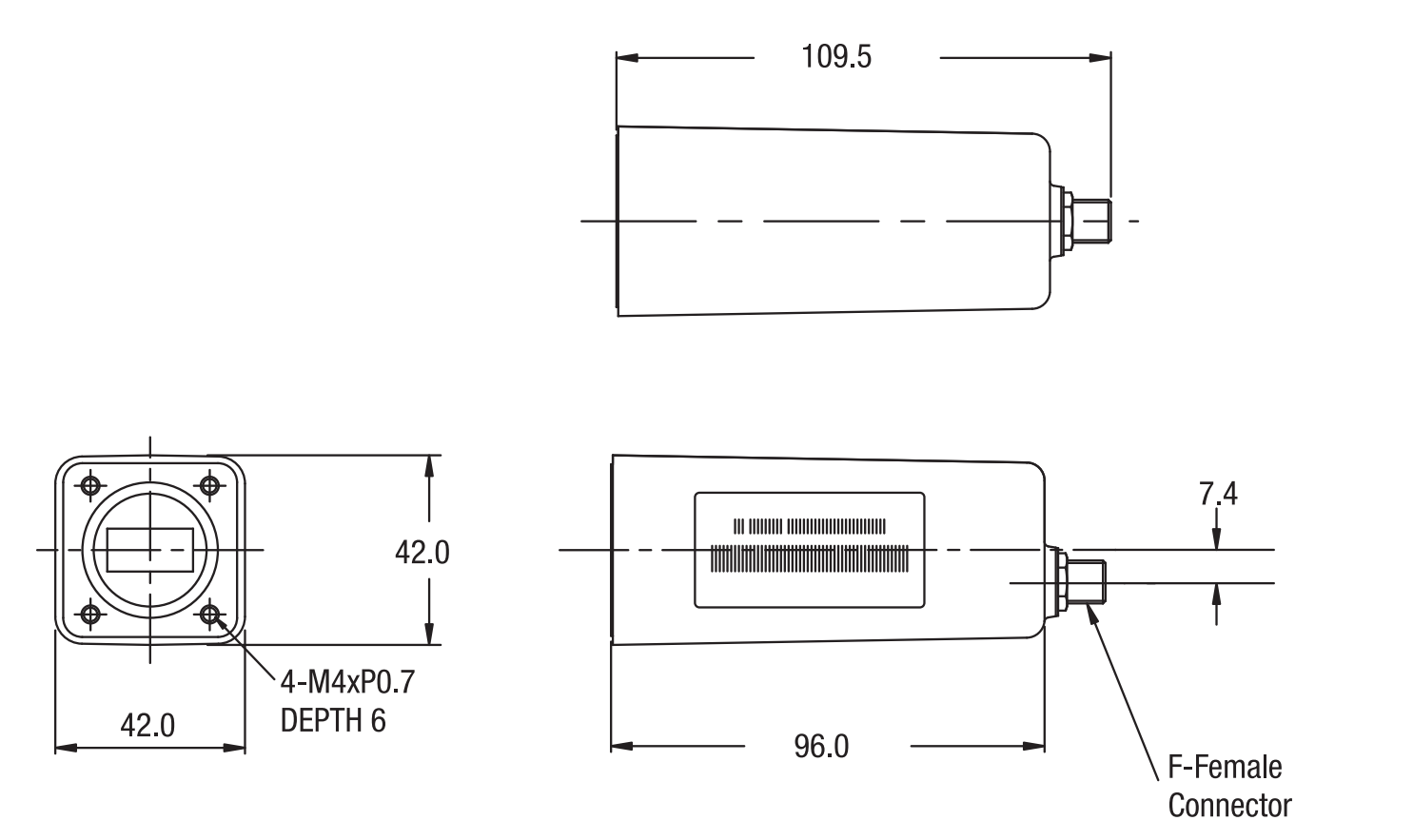 Norsat HS1057AF-EOL 1000 Ku-Band Single Band PLL LNB - DEMO - Image 2