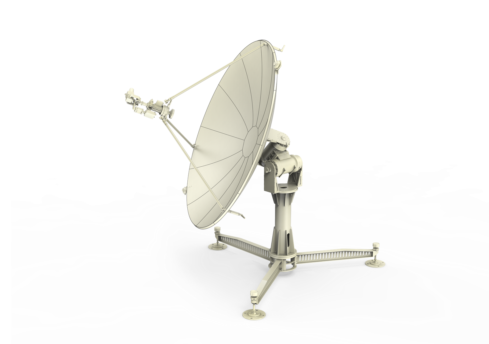 WAYFARER 1.8m Ka-Band X-Y Low Orbit Satellite Transportable Auto Flyaway Antenna - Ring Focus