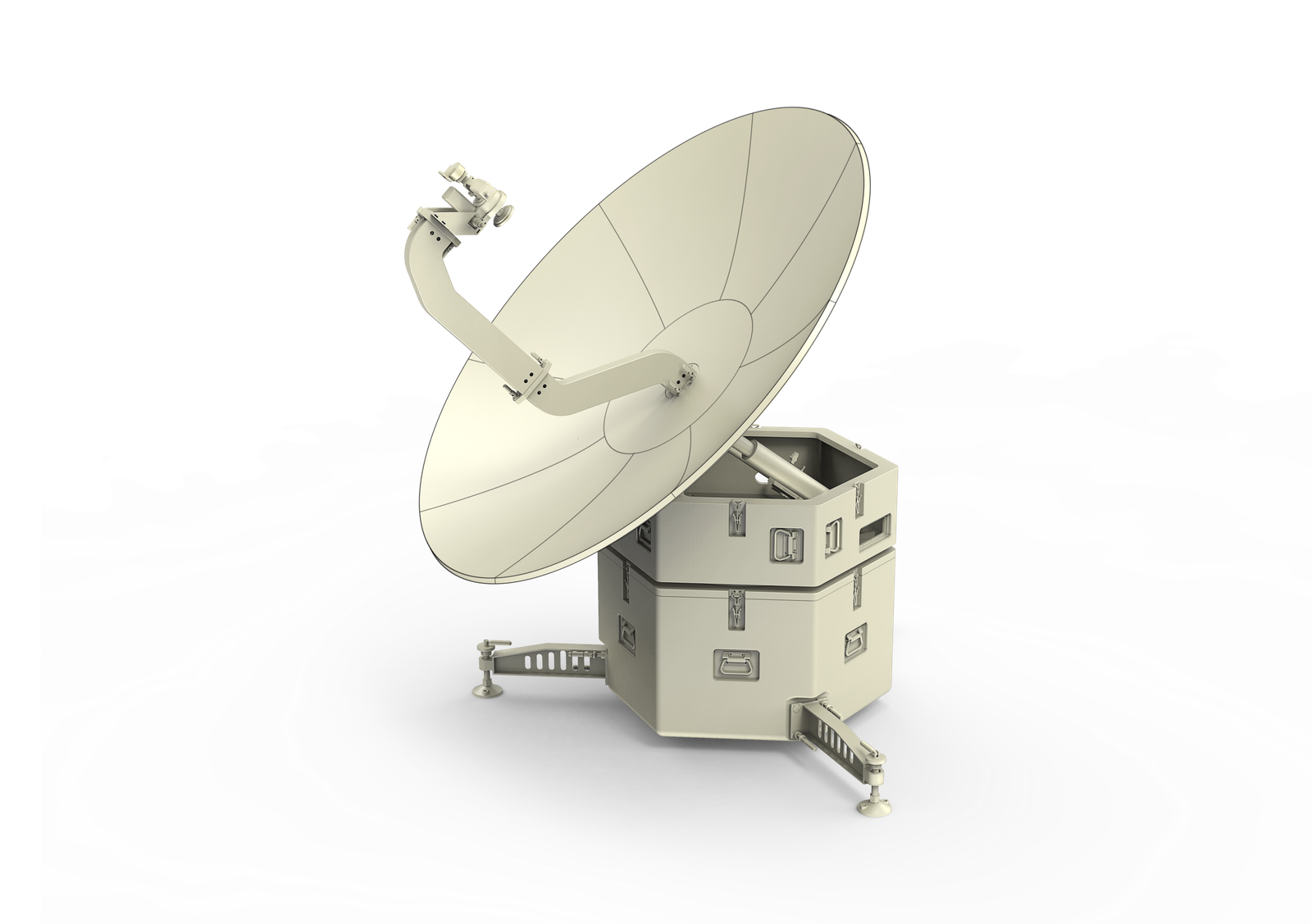 WAYFARER 1.8m C-Band Box Automatically Transportable Antenna - Feed Forward