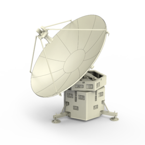 WAYFARER 2.4m Ku-Band Box Automatically Transportable Antenna - Feed Forward