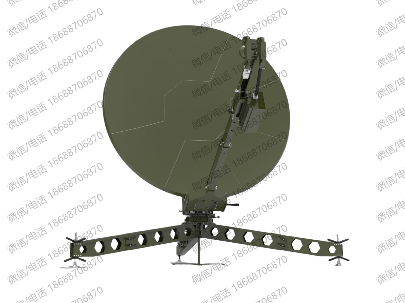 Requtech PICO240a 240 cm auto-point fly-away antenna system