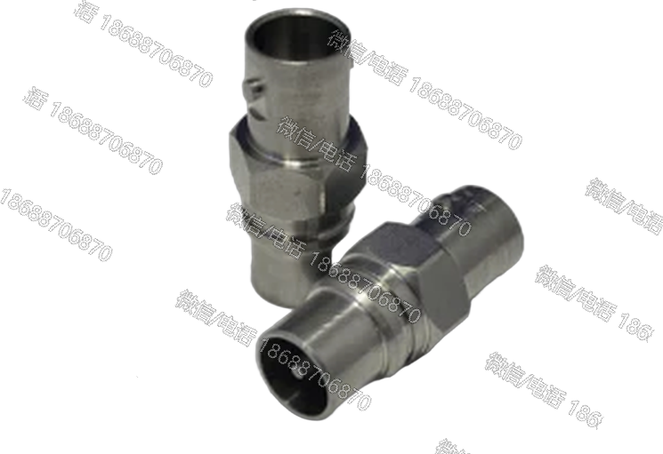 PPC Belden BNCFIECM-PUSHON Brass Hardline Adapter, BNC female – IEC male Push On