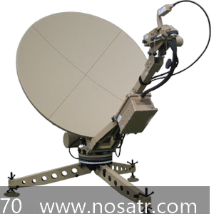 Sat-Lite Model 1231 - 1.2 Meter Motorized Flyaway Antenna